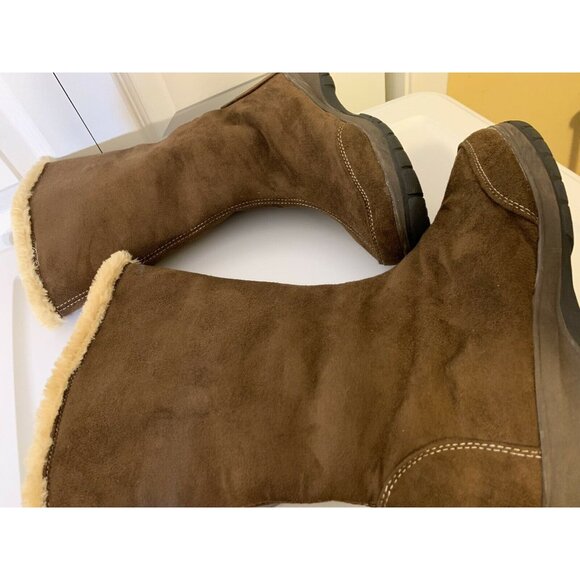 Itasca Blitzen Womens sz 9 Brown Suede Winter Warm Fur Lined Mid Calf Boots‎ - Picture 6 of 9